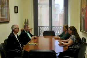 L’alcaldessa de Borriana rep la patronal de Castelló