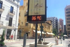 Els termòmetres ja han superat els 37 °C en la Comunitat abans del migdia