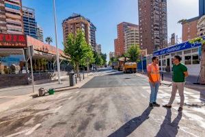 Benidorm mantiene el ritmo de algunas obras en verano para garantizar los plazos, evitar perjuicios y ofrecer servicios óptimos