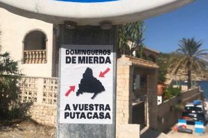 Un polémico cartel sobre los domingueros en Xàbia indigna en las redes sociales