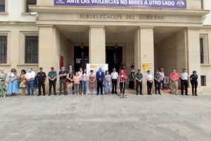 Minuto de silencio en la Subdelegación del Gobierno en Alicante