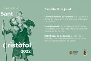 Castelló celebra mañana Sant Cristòfol con una mascletà aplazada de las fiestas de Magdalena