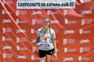 La oropesina Ainhoa Gimeno, campeona de España de lanzamiento de martillo sub20