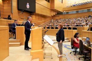 Gloria Calero toma posesión de su escaño como senadora por la Comunitat Valenciana