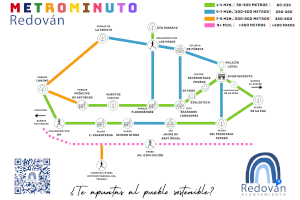 El alumnado del Colegio Sagrados Corazones fomenta la movilidad a pie y la sostenibilidad con ‘Metrominuto Redován’