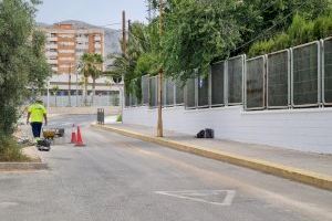 Elda mejora los accesos al colegio público Juan Rico y Amat para facilitar la entrada y salida de los escolares