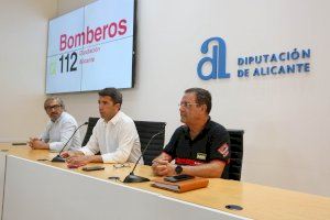 La Diputación de Alicante activa el mayor operativo de bomberos de su historia ante el aumento de alertas por altas temperaturas