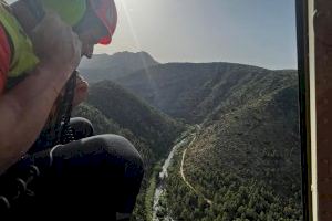 Rescatan a un hombre desorientado y deshidratado en las montañas de Villalonga