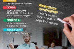 El Ayuntamiento de El Campello oferta un curso gratuito de español para extranjeros con clases de cocina y visitas turísticas incluidas