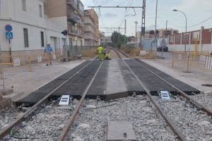 Ferrocarrils de la Generalitat ultima las obras de renovación de vía de las Líneas 1 y 3 de Metrovalencia