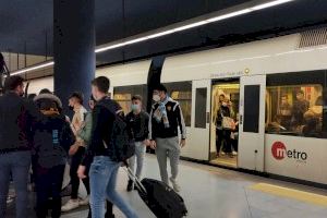 Metrovalencia amplía el domingo el servicio para facilitar el acceso al partido que disputan Valencia CF y Getafe CF