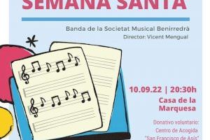 La Semana Santa de Gandia celebra el I Concierto Solidario de Marchas Procesionales