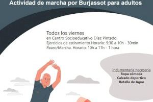 El Centro de Salud de Rubert i Villó retoma su proyecto de paseos para mantener activos a los mayores de Burjassot