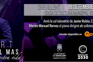 El cantante crevillentino José Manuel Mas vuelve a Crevillent con el concierto “Las canciones de nuestra vida” en la Casa de Cultura