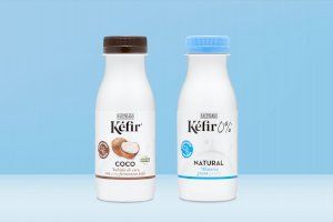 Kéfir al natural y de coco de Mercadona con todas sus propiedades probióticas para volver a la rutina