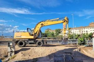 En marcha las obras de la nueva pasarela ciclopeatonal que atravesará la V-21 en Port Saplaya