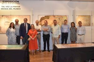 El Colegio de Ingenieros Navales visita la muestra sobre Elcano en El Corte Inglés