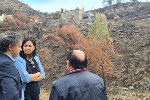 Colomer presenta en Les Useres medidas de apoyo para que la zona recupere el turismo tras el incendio