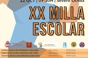 Cerca de un millar de niños y niñas participan el próximo sábado en la XX Milla Escolar de Elda