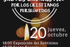 Ayuda a la Iglesia Necesitada en Valencia comienza mañana, en Santa Catalina, los “Jueves Eucarísticos por los cristianos perseguidos”