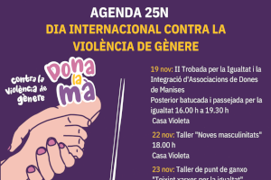 Manises conmemora el Día Internacional para la Eliminación de la Violencia hacia las Mujeres