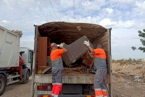 La petjada de l'home a València: retiren 470 tones de residus en abocadors i solars