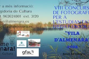 Convocat el VIII concurs de fotografia per a estudiants “Vila d’Almenara”