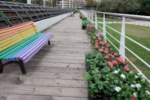 El Puente de las Flores puede presumir de nombre otra vez: el Ayuntamiento planta 14.200 geranios