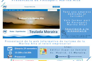 Presentación del proyecto Passaport Marina Alta en Teulada Moraira