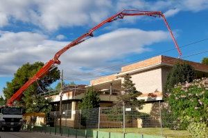 Continuen les obres d'ampliació de la Biblioteca de l'Eliana