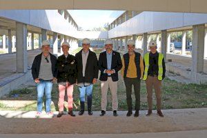 Visita en el campus de Elche de la UMH a las obras del edificio Valverde