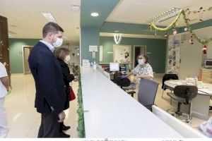 Prieto visita l’Hospital Comarcal Francesc de Borja