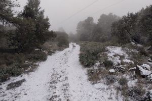 VIDEO | Un mantell de neu cobreix l'interior de la Comunitat Valenciana