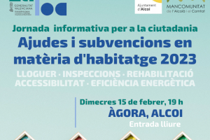 Jornades informatives per a conéixer les ajudes i subvencions en matèria d’habitatge per a 2023