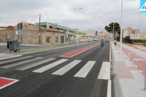 El Ayuntamiento de Novelda se muestra satisfecho por el resultado de la remodelación del acceso al municipio desde la carretera de Aspe