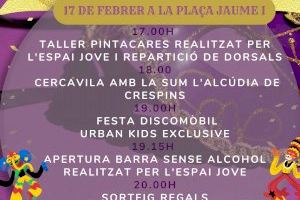 L’Alcúdia de Crespins celebrarà Carnestoltes amb un ball de disfresses a la plaça Jaume I