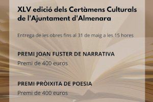 L'Ajuntament d'Almenara convoca la XLV Edició dels Certàmens Culturals