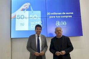 La Diputación de Alicante activa una campaña de bono consumo de 20 millones de euros para toda la provincia