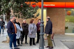 València conclou la millora de l’enllumenat públic del carrer del Poeta Mas i Ros, a l’Illa Perduda