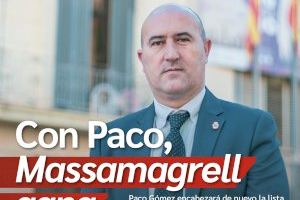 Paco Gómez, reelegido como cabeza de lista del PSPV-PSOE de Massamagrell a las elecciones municipales