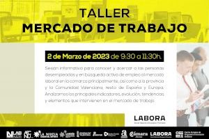 Mañana Taller de Mercado de Trabajo en Lab Nucia