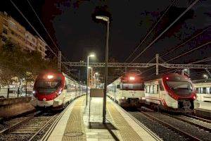 Renfe programa la circulación de trenes de Cercanías durante las 24 horas ininterrumpidamente en Fallas