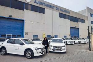 Llegan al parque móvil del Ayuntamiento de València los primeros once coches eléctricos