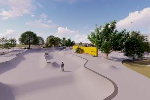 L'Ajuntament invertirà 1,2 milions d'euros en el nou Skatepark del Gulliver, que serà més gran i amb tres pistes