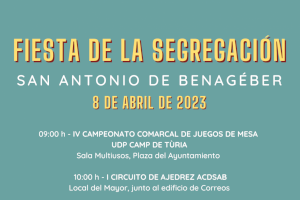 San Antonio de Benagéber presenta una jornada de actividades por el 8 de abril