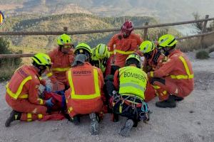 Ferit un jove després de patir una forta caiguda a Cortes de Pallas