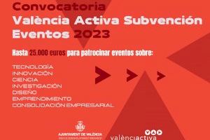 Últimos días para solicitar las subvenciones de València Activa que cubren la celebración de eventos tecnológicos y científicos