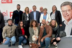 La candidatura del PSOE de Sant Vicent arropa a Jesús Villar en la presentación de alcaldables de la comarca celebrada en Sant Joan