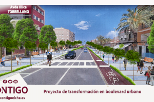 CONTIGO convoca mañana a los vecinos de Torrellano para mostrar su proyecto de boulevard urbano en la avenida Illice