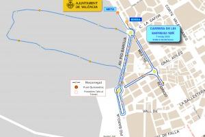 Consulta los cortes de tráfico en València este fin de semana